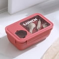 thumbnail image 1 of Yhmxh Lunch Box for Kids Kitchen Gadgets Plastic Lunch Box Fresh-keeping Box Microwave Oven Heating Sealed Thermal Insulation Bento Box Lunch Box With Tableware 1100ML Lunch Containers, 1 of 3