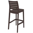 thumbnail image 3 of Pemberly Row Tabouret de Bar d'Extérieur Contemporain de 29.5" en Brun, 3 of 8