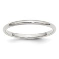 thumbnail image 1 of Chisel QWH020-8 2 mm Sterling Silver Half-Round Band, Size 8, 1 of 2