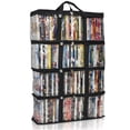 thumbnail image 1 of Made Easy Kit DVD Storage Case - Clear PVC Organizer With Triple-Stitched Handles, Dividers - Stackable, Space-Saving, Fits 40 DVDs - Containers For Movie Discs, Video Games, VHS Tapes, 1 of 1