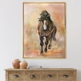 thumbnail image 3 of Designart Portrait Of Beautiful Chestnut Horse II FLOAT FRAME WALL ART, 3 of 4