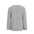 thumbnail image 4 of Innerwin Jacket Cardigan Ladies Outwear Party Long Sleeve Fluffy Coat Light Grey XL, 4 of 6