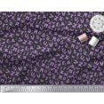 thumbnail image 3 of Soimoi Purple Poly Georgette Fabric Alphabet Text Printed Craft Fabric by the Yard 42 Inch Wide, 3 of 3