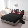 thumbnail image 3 of YST Hippie Pug Cartoon Dog 7-Piece Bed in a Bag Set, Queen (7 Count), 3 of 4