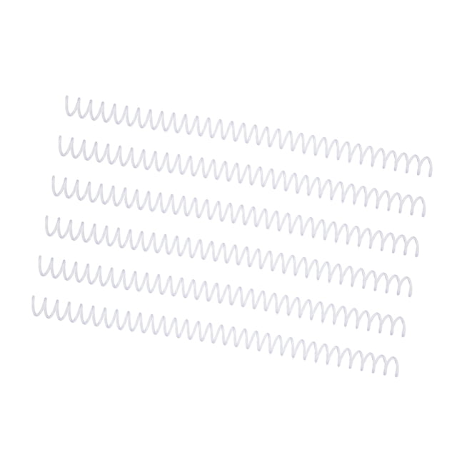 Sheet Binding Comb, Spiral Binding Coil Pretty Colour Plastic Large Capacity For Paper Transparent
