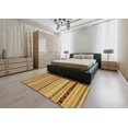 thumbnail image 4 of Ahgly Company Tapis d'Intérieur Carrés Abstraits Orange Tapis de Zone Abstraits, 5 Pieds Carré, 4 of 6