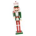 thumbnail image 1 of Christmas Nutcracker Ornament 25cm Table Decoration for Xmas Desktop Festive D, 1 of 8