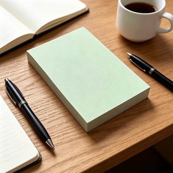 Blocs-notes Autocollants, 100 Feuilles Blocs-Notes Autoadhésifs Déchirables, Papeterie pour Mémos de Bureau