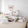 thumbnail image 4 of YST Cartoon Koala Bedding Comforter Set, 7-Piece, Chic Cherry Blossoms Cute Animal Queen Bedding Set, Pink Roses Watercolor Hand Drawn, 4 of 4