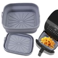 thumbnail image 2 of BKBP Doublure Carrée pour Friteuse à Air Chaud, Pot Rond en Silicone Réutilisable pour Friteuse à Air, Design de Filtre à Huile Antiadhésif, Tapis de Cuisine de Qualité Alimentaire, Grands Accessoires de Remplacement pour Friteuse à Air, 2 of 9