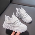 thumbnail image 2 of Kcodviy Girls Sports Shoes able Girls Shoes New Pattern Simple Solid Shoes for The Girl Color Four Seasons Casual Kids Slip on Shoes Girls Flat Bottom Thick Bottom Comfortable Hook Loop Shoes, 2 of 9