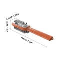 thumbnail image 3 of Agiferg Shoe Brush Labor-saving Hanging Hole Portable 2-Sided Leather Shoe Boot Cleaning Brush Daily Use, 3 of 4