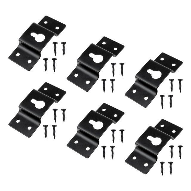 funtasica 6 Pcs Supports Muraux pour Haut-Parleur Surround Accessoire Robuste avec Vis B