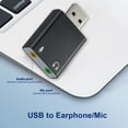 thumbnail image 4 of Mistaha USB External Sound Card 7.1 USB To 3.5mm Earphone Mic Adapter Soundcard Mic headphone, 4 of 8