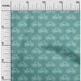 thumbnail image 1 of oneOone Cotton Poplin Fabric Dot & Bicycle Block Printed Fabric 1 Yard 56 Inch Wide, 1 of 4