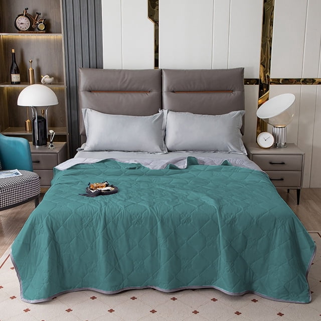 RXIRUCGD Double Bedding Quilt - Blue And Purple Double Bedding Quilt Suitable For All Seasons Soft Cover Quilt