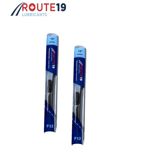 Kit de Lames d'Essuie-glace en Caoutchouc Premium 4 Saisons 12 Pouces - 2 Pcs Multi-Fit