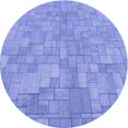 thumbnail image 1 of Ahgly Tapis Rond Lavable en Machine Intérieur Jour Transitionnel Bleu Ciel, 7 Pieds Rond, 1 of 7