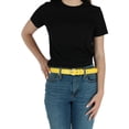 thumbnail image 2 of CTM®  Leather 1 1/8 Inch Dress Belt (Women's), 2 of 3