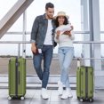 thumbnail image 4 of Sunbee 3 Piece Luggage Sets Hardshell Lightweight Suitcase with TSA Lock Spinner Wheels, Olive Green, 4 of 8