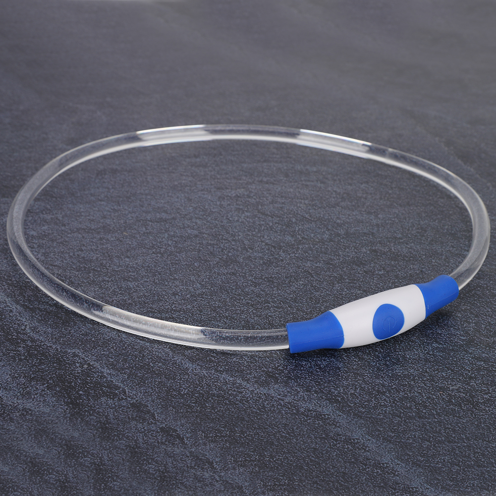 Pet Dog LED Collar, Pet Dog Lighting Collar Rechargeable LED Luminous Lighting Collar Dog Lighting Collar, For Dogs L
