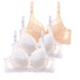 thumbnail image 1 of Kcodviy Pack of 3 Women Compression Bra Bras with Underwire Push one Shoulder Bras for Women Up Bra Set Women Bras Pack Bustier Sports Bra Training Women Bras Plus Size Sports Bra, 1 of 2