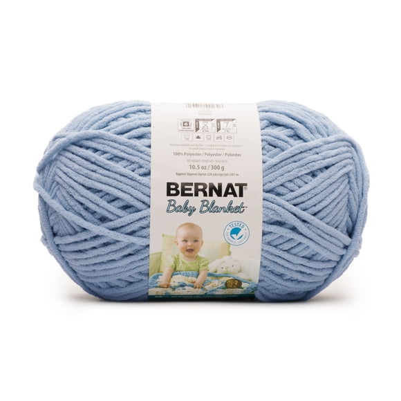 Bernat® Baby Blanket™ Yarn, Polyester #6 Super Bulky, 10.5oz/300g, 220 Yards