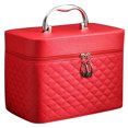 thumbnail image 1 of Travel Makeup Bag Fashion Top Handle Large Capacity Makeup Case Cosmetic Bag, 1 of 8