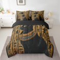 thumbnail image 2 of Erosebridal Egyptian Mural Bedding King Size, Egypt Pyramids History Comforter Sets with Sheets, Reversible 7-Piece, 2 of 5