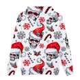 thumbnail image 5 of Pull de Noël Décontracté pour Hommes Mode Impression Numérique en Polaire à Capuche, 5 of 5