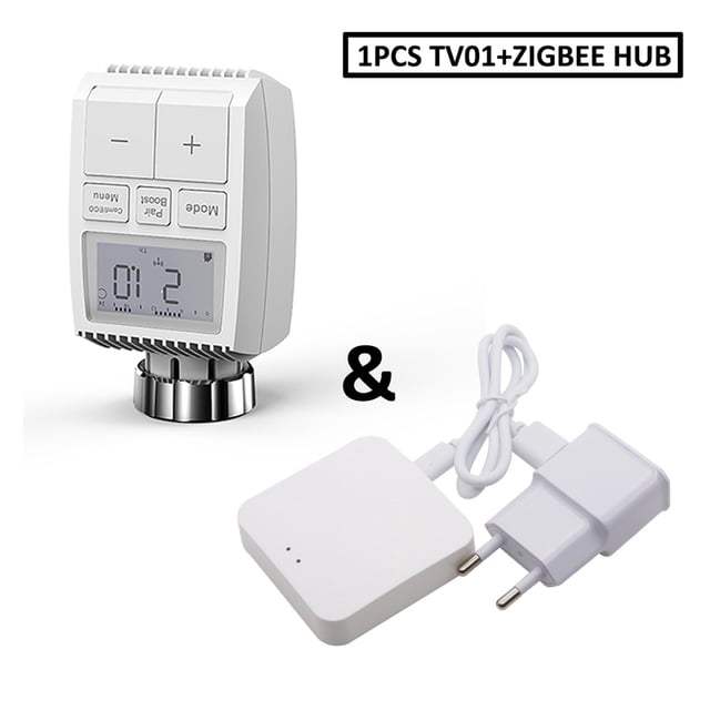 Actionneur de Soupape Thermostatique Wi-Fi Intelligent 3.0, Contrôleur de Température Programmable TRV, Facile à Installer