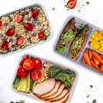 thumbnail image 2 of Bentgo® Prep 60-Piece Meal Prep Kit - 1, 2, & 3-Compartment Containers With Custom Fit Lids - Microwaveable, Durable, Reusable, Bpa-Free, Freezer & Dishwasher Safe Storage Containers (Floral Pastels), 2 of 5