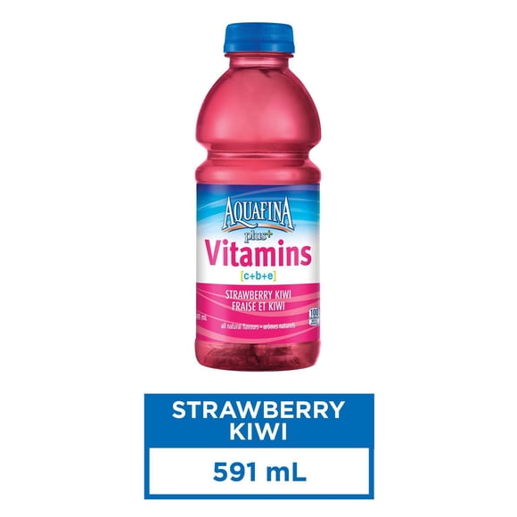 Aquafina Plus+ Vitamins Strawberry Kiwi 591mL, Bottle