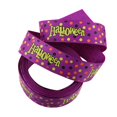 thumbnail image 1 of Halloween Wired Edge Ribbons Bat Printed Ribbon Witch Legs Hat Pumpkin Ribbons Halloween Decorative Wrapping Ribbon For Halloween Home Wreath DIY Craft Bow, 1 of 2