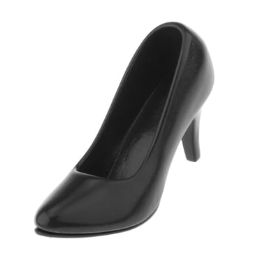 Escarpin à Talons Hauts à Bout Pointu à l'Échelle 1:6 pour 12 Pieds' HT OB Noir