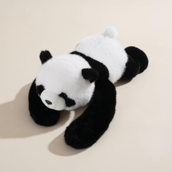 Staron Realistic Panda Stuffed Toy, Emotional Support Plush Doll, Soft Hugging Toy for Stress Relief Comfort Calm Feeling