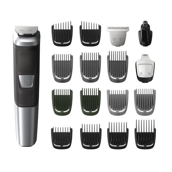 Philips Multigroomer Series 5000 Cordless with 17 Trimming Accessories and Storage Bag, MG5750