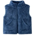 thumbnail image 1 of Boys And Girls' Jackets For Babies Children'S Winter Coats Fall And Spring Styles Inner Wear Thick Padding Thickened Cardigan Warm Top Suitable For 9M 6Y Old Boys Tops Blue 90/1 Y—2 Y, 1 of 3