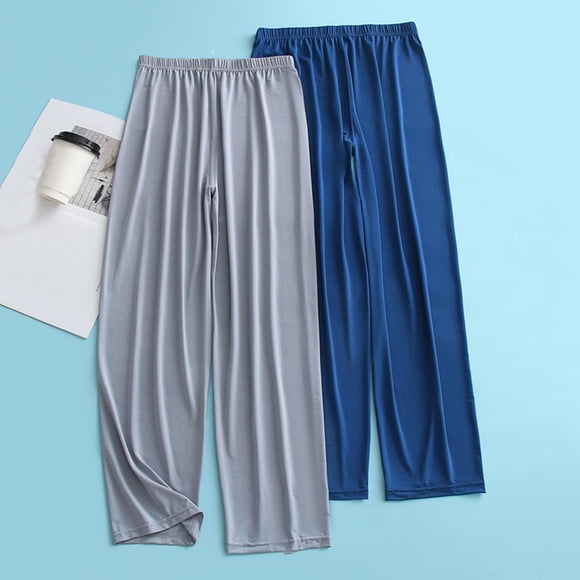 Meichang Men's Pajama Bottom Loose Fit Sleep Lounge Pant PJ Bottoms Elastic Waisted Soft Lightweight Sleepwear Pajama Pant