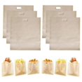 thumbnail image 1 of 6 Sachets Réutilisables de Nouilles Grillées pour Sandwichs au Fromage Grillé - Non Collant, 1 of 5