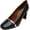 Black / Silver, variant on Malone Souliers Women's Lorena Nappa Pumps Black / Silver Ankle-High Leather Pump - 6M