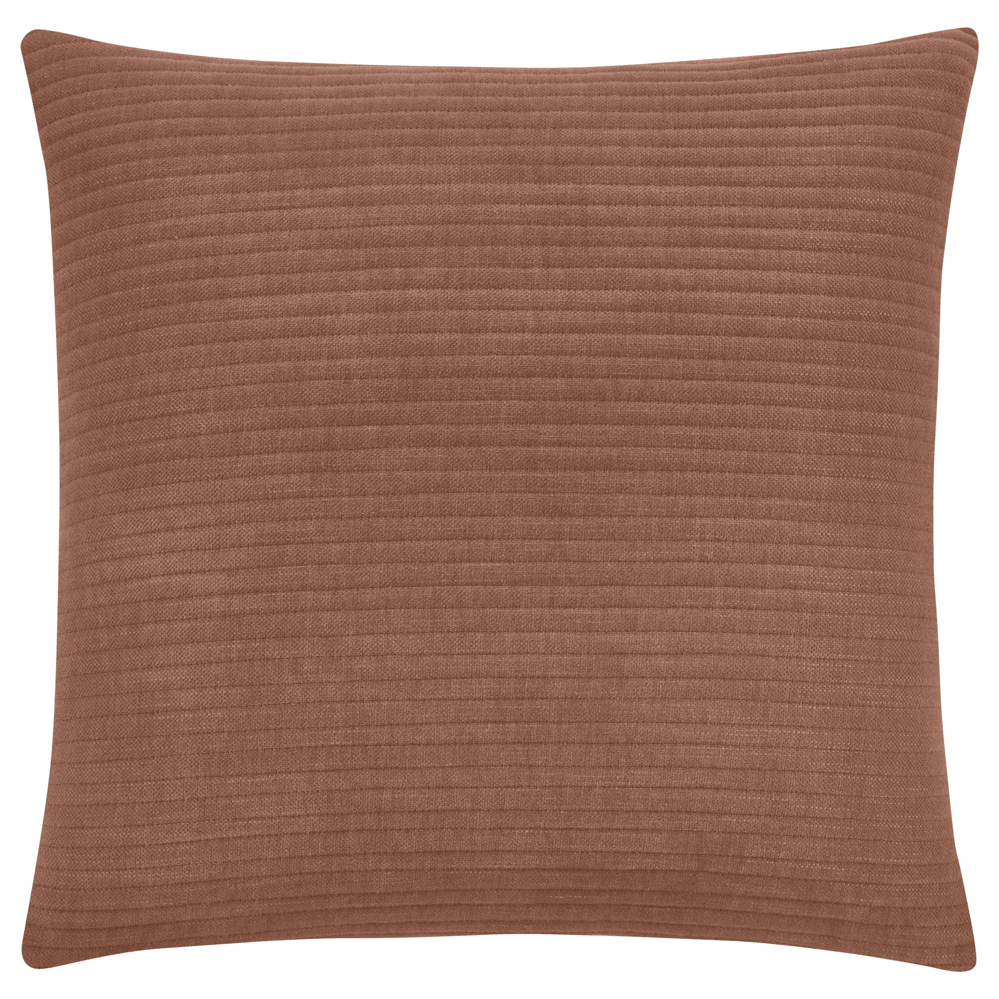 Bouclair Oaken Brown Corduroy Chair Pad 18x18 in