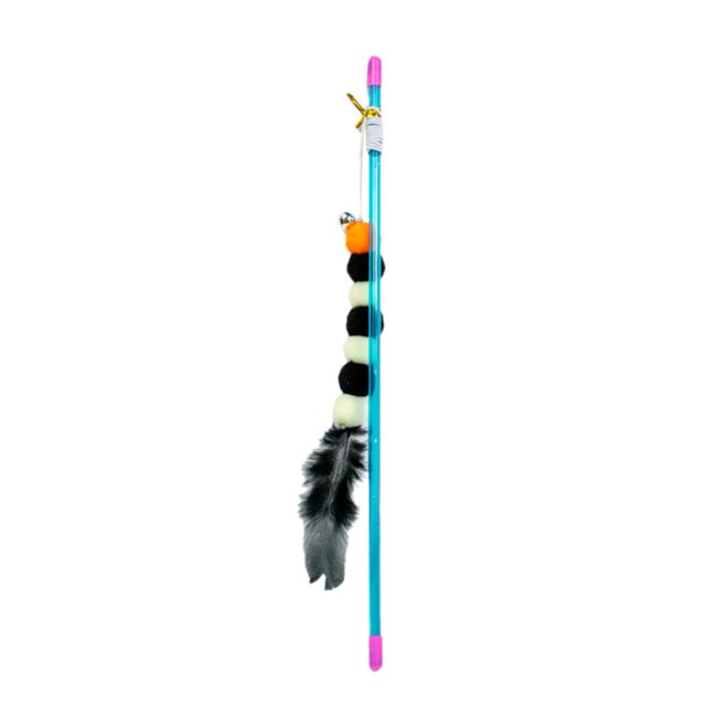 Elastic Material Bionic Caterpillar Toys Bouncing Caterpillar Stick Cats Favorite Elastic Rope Cat Teaser Stick Lightweight And Flexible Wear Resistant And Bite Resistant