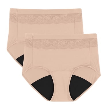WonderBra Culotte Avec Doublure De Protection Contre Les Fuites, Paquet De 2