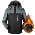 thumbnail image 2 of Chandail à Capuchon Extérieur Hommes Femmes Hiver Chaud Imperméable Veste Manteau de Neige Randonnée Ski Sport Hauts 4 Tailles, 2 of 7