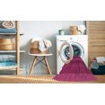 thumbnail image 2 of Ahgly Company Tapis d'Intérieur Rectangulaire Transitionnel Rose Foncé Lavable à la Machine, 7 Pieds x 9 Pieds, 2 of 7