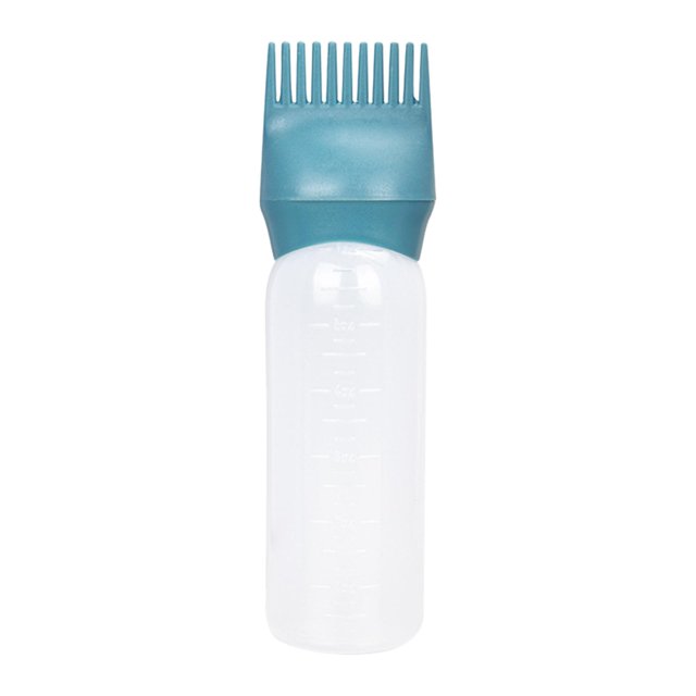 Milaget Bouteille de Peigne 120ml Distributeur de Coloration avec Échelle Graduée Verte