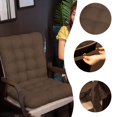 thumbnail image 4 of HLONK Clearance Rocking Chair Cushion  Rocker Chairs Replacement Cushions Set for Indoor  Water Resistant Extra Cozy Tufted Seat Pads and Non Slip High Back Pad with Ties for Outdoor, 4 of 6
