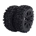thumbnail image 2 of 2pcs RC Crawler Car Wheel Rubber Tires - RC Spare Parts for 1/8, 2 of 6