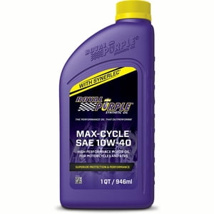 Royal Purple 01315 Oil Max-Cycle (R) SAE 10W40; Synthetic; 1 Quart Bottle; Single; Motorcycle Oil